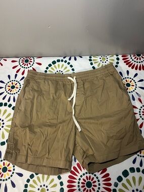 J.Crew Men's Dock Shorts in Stretch Chino Khaki SZ: L